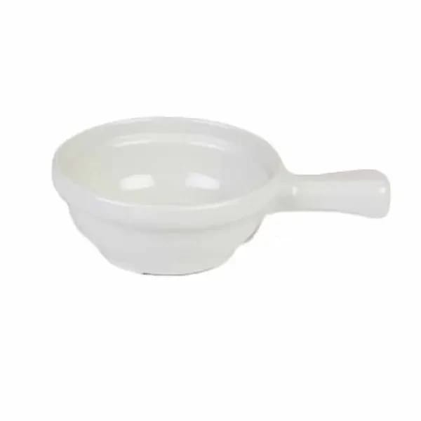 Thunder Group CR305V Ivory 10 oz. Melamine Soup Bowl with Handle | Case of 12 — view 1