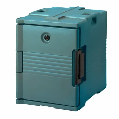 Cambro Ultra Pan Carrier UPC400401 Insulated Slate Blue Front Loader Food Carrier — view 1