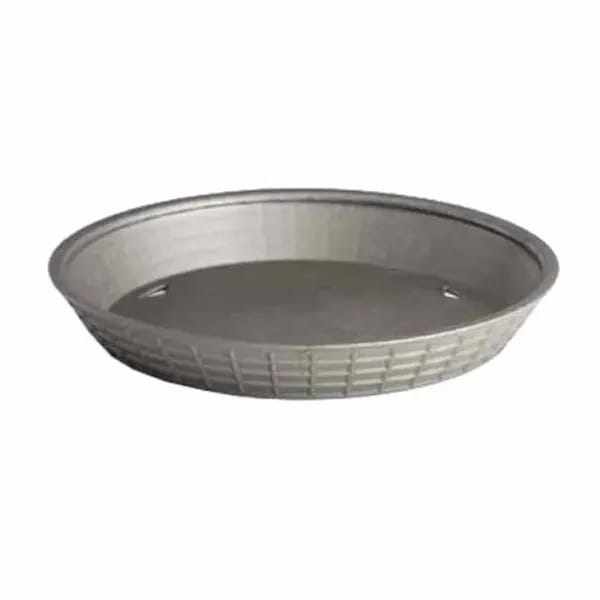 Tablecraft 13759GM Gunmetal Round Platter Basket 9" x 1-1/4" | Case of 12 — view 2