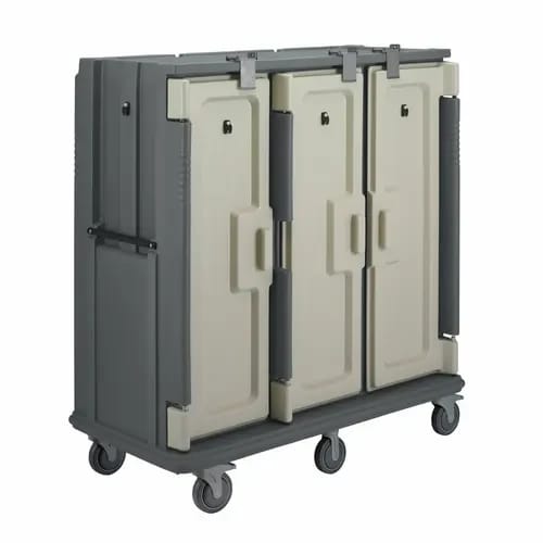 Cambro MDC1418T30191 Granite Gray Meal Delivery Cart — view 2