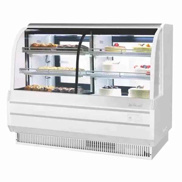 Turbo Air TCGB-60CO-W-N Combination Refrigerated/Dry White Bakery Display Case 60-1/2"W — view 1