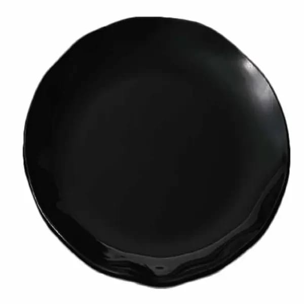 Thunder Group RF1016BW Black Pearl 16" Melamine Plate | Case of 2 — view 1