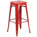 Flash Furniture CH-31320-30-BK-GG Black Galvanized Steel Bar Stool — view 3