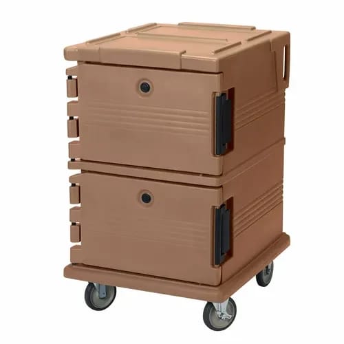 Cambro Ultra Cam Cart UPC1200157 Insulated Coffee Beige Front Loader Food Carrier — view 2