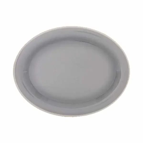 Thunder Group DM213H Graham 13-1/2" x 10-1/2" Oval Melamine Platter | Case of 12 — view 1