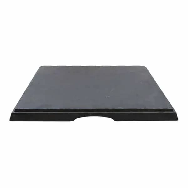 Tablecraft MGD1616 Frostone Slate Square Melamine Serving Tray 16-5/8" x 16-5/8" — view 2