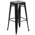 Flash Furniture CH-31320-30-RED-GG Red Galvanized Steel Bar Stool — view 3