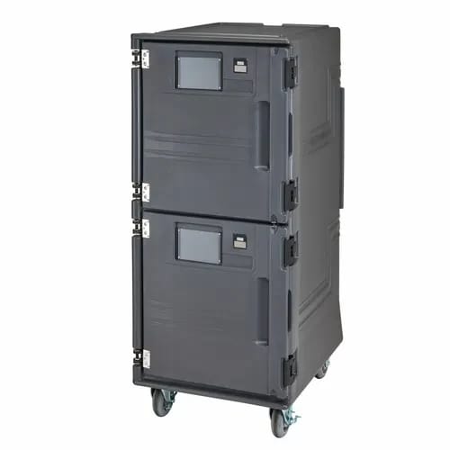 Cambro Pro Cart Ultra PCUHH615 Electric Charcoal Gray Hot Front Loader Food Carrier — view 1