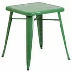 Flash Furniture CH-31330-29-OR-GG 23-3/4" Square Dining Height Galvanized Steel Orange Table — view 4