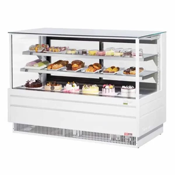 Turbo Air TCGB-60UF-W-N Refrigerated White Display Bakery Case 60-1/2"W — view 1