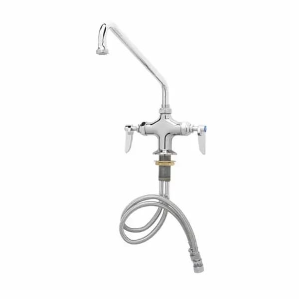 T&S B-0200-CR Single Hole Deck Mount Pantry Faucet — view 2