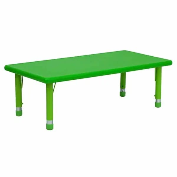 Flash Furniture YU-YCX-001-2-RECT-TBL-GREEN-GG Green Preschool Activity Table — view 1