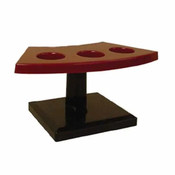 Thunder Group 29 Plastic Sushi Hand Roll Rack with 3 Cavities — view 1