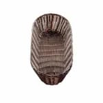 Tablecraft 2471 Black Oval Woven Basket 7" x 5" x 2 | Case of 12 — view 4