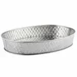 Tablecraft 10038 Lattice Stainless Steel Rectangular Platter 9-1/2" x 6-1/2" x 1-1/2" — view 4