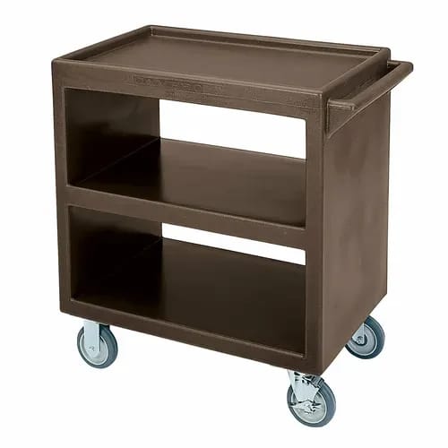 Cambro BC2304S131 3-Shelf 500 Lb. Capacity Dark Brown Utility Bus Cart — view 2