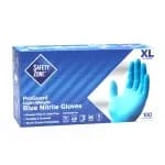 Impact GNPR-LG-1A Large Powder Free Blue Nitrile Disposable Gloves | Box of 100 — view 4