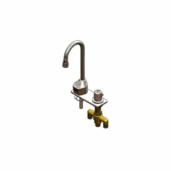 T&S EC-3100-SMT4V05 4" Deck Mount ChekPoint Electronic Hands Free Sensor Faucet — view 1