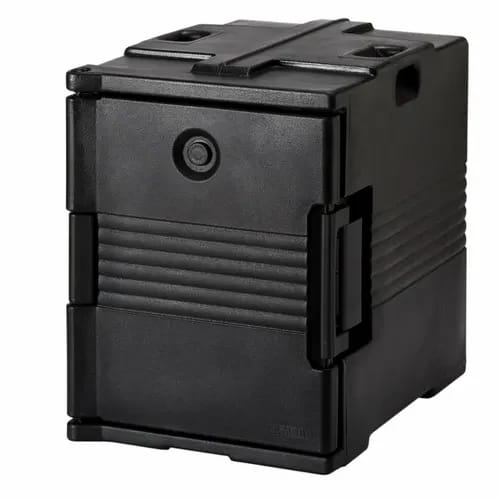 Cambro Ultra Pan Carrier UPC400110 Insulated Black Front Loader Food Carrier — view 1