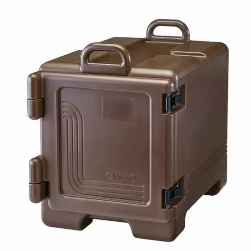 Cambro Ultra Pan Carrier UPC300131 Insulated Dark Brown Front Loader Food Carrier — view 2