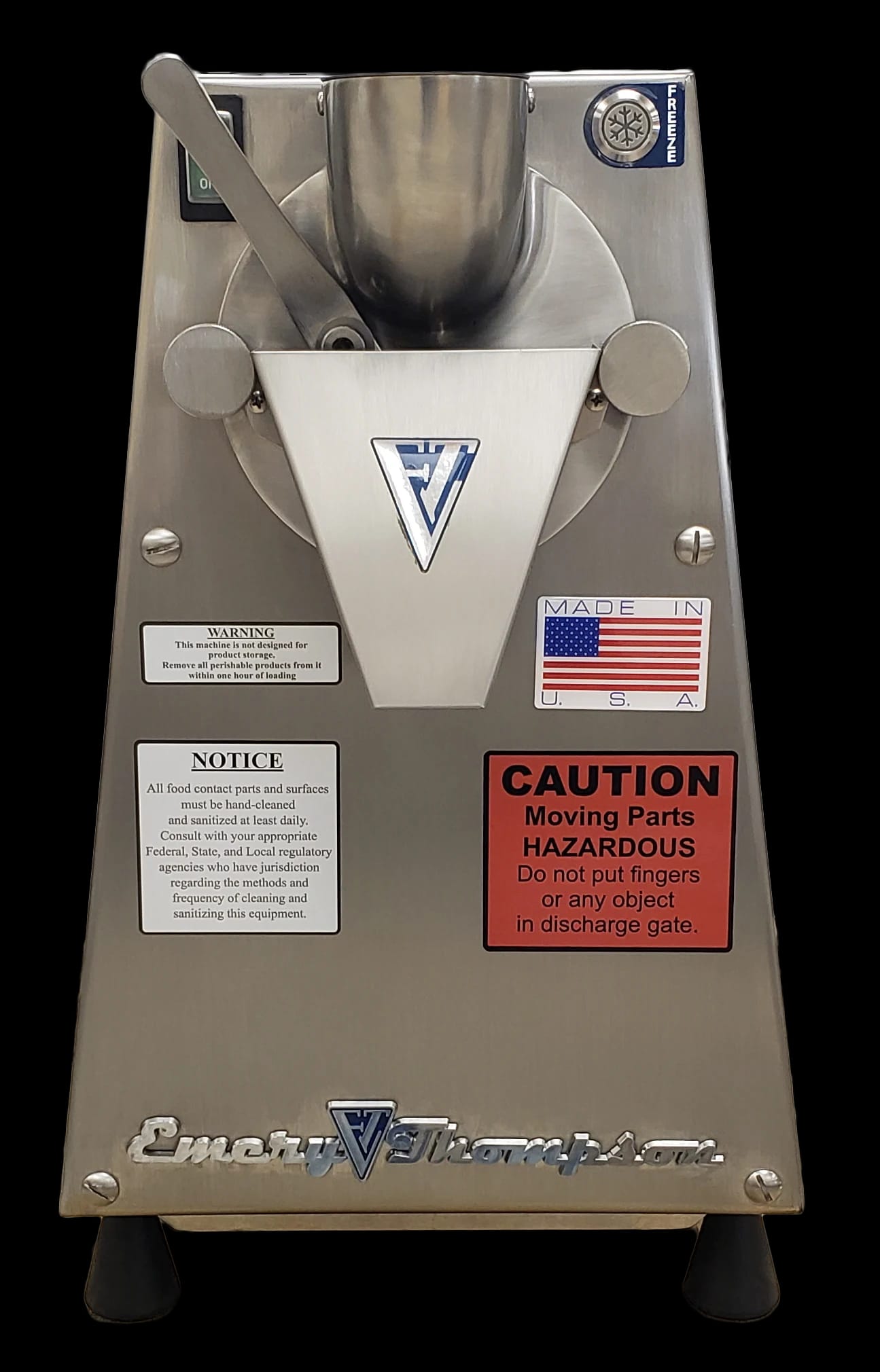Emery Thompson CB-200 Freestanding Batch Dessert Dispenser Air-Cooled 1 Flavor Custard, Gelato, Ice Cream, Italian Ice, Sorbet — 115V, 1PH — view 1