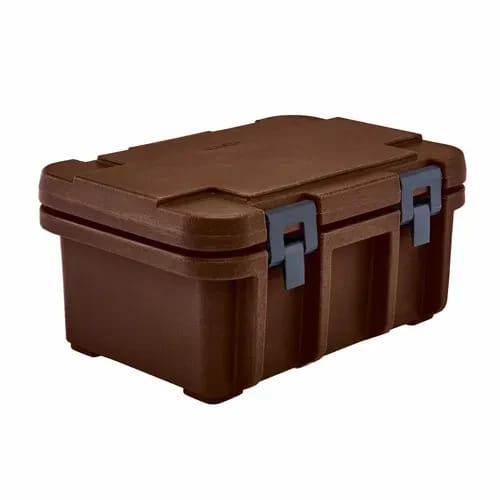 Cambro Ultra Pan Carrier UPC180131 Dark Brown Top Loader 8" Deep — view 1