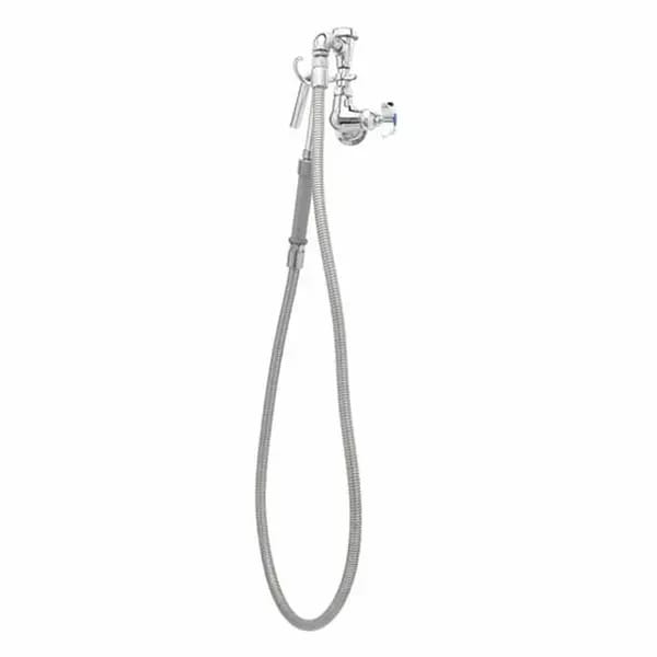 T&S B-0606 Single Hole Wall Mount Pot and Kettle Filler Faucet with 68" Hose — view 2