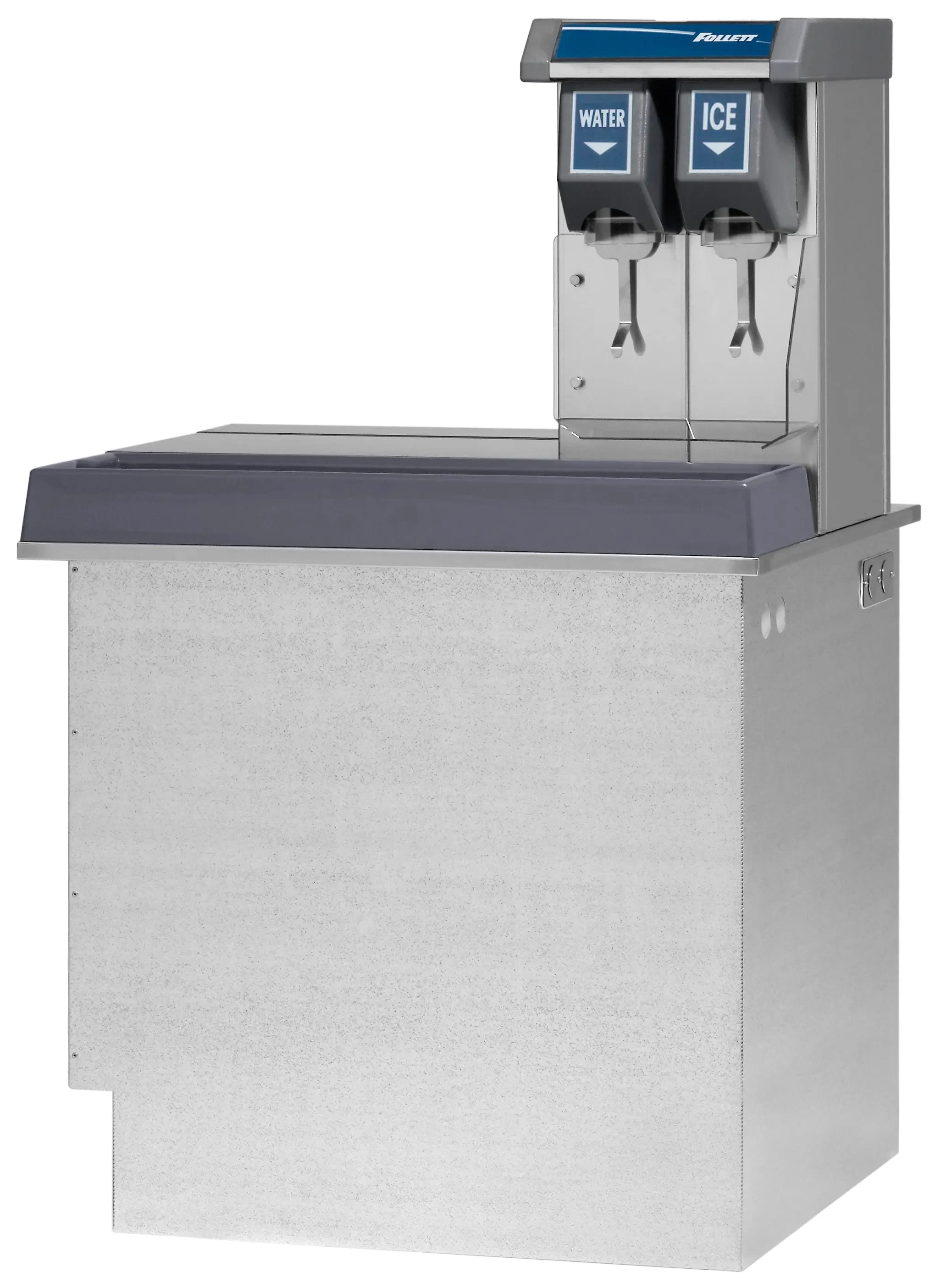 Follett Vision™ Series VU155N0RL Drop-In Ice and Water Dispenser 150 Pound Storage Lever Dispense Cube, Nugget Style Ice — 115V, 1PH — view 1