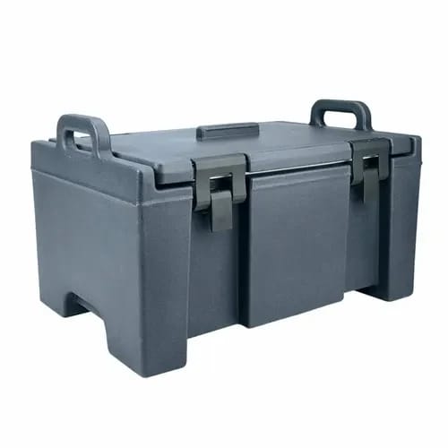 Cambro Ultra Pan Carrier UPC100191 Granite Gray Top Loader 8" Deep — view 2