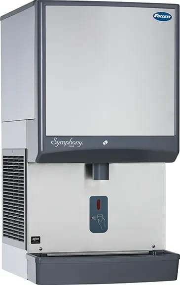 Follett Symphony Plus™ 25HI414A-SI-DP Wall Mount Ice-Only Dispenser 425 Pound Daily Production 25 Pound Storage SensorSAFE™ Dispense Nugget Style Ice — 115V, 1PH — view 1