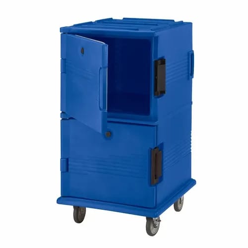 Cambro Ultra Cam Cart UPC1600186 Insulated Navy Blue Front Loader Food Carrier — view 2