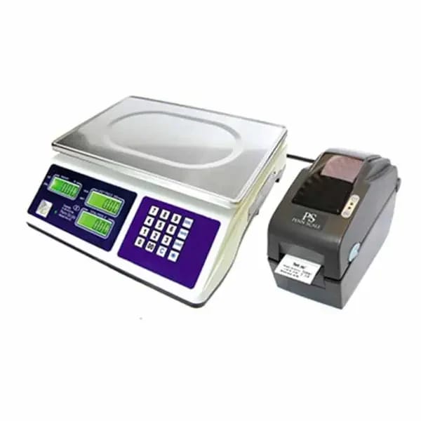 Penn Scale PSPRINTK 30 lb. x 0.1 oz. Digital Price Computing Scale with Printer and Labels — view 1