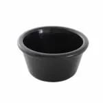 Thunder Group PL509BL1 2 oz. Fluted Black Plastic Ramekin | Case Of 12 — view 3