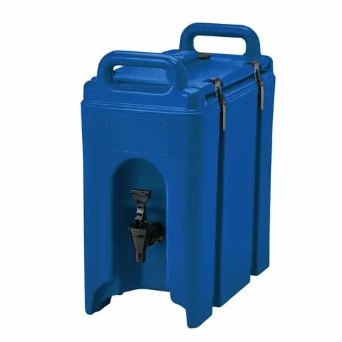 Cambro Camtainer 250LCD186 2-1/2 Gallon Insulated Navy Blue Beverage Dispenser — view 2
