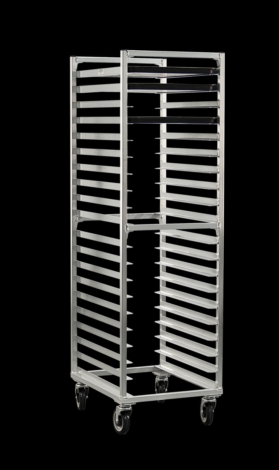 Carter-Hoffmann® O8620 Portable Aluminum Pan Rack Single Width Open Style End-Loaded 20 Pan Capacity — view 9
