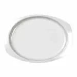 Thunder Group NS211W NuStone White 11-1/2" x 7-1/2" Rectangular Melamine Platter | Case of 12 — view 5
