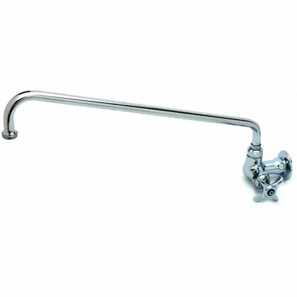 T&S B-0210-060X Single Hole Wall Mount Pantry Faucet with 8" Swing Nozzle — view 1