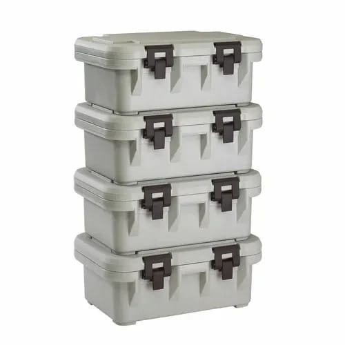 Cambro S-Series Ultra Pan Carrier UPCS160480 Speckled Gray Top Loader 6" Deep — view 2
