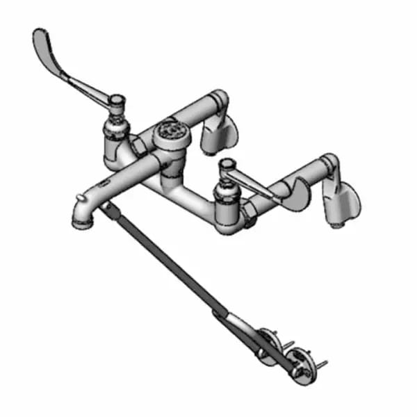 T&S B-0655-02 Wall Mount Service Sink Faucet — view 2
