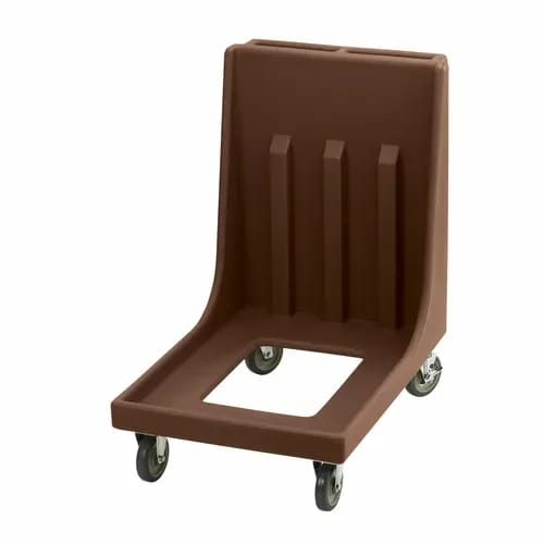 Cambro Camdolly CD1826MTC131 Open Frame Dark Brown Food Carrier Dolly With Handle — view 2