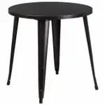 Flash Furniture CH-51050-29-BL-GG 35-1/2" Square Dining Height Metal Blue Table — view 5