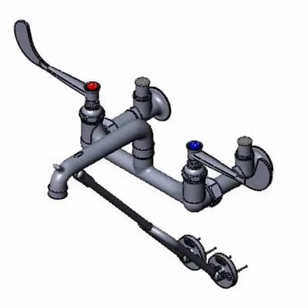 T&S B-0651-06 8" Wall Mount Service Sink Faucet — view 1