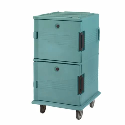 Cambro Ultra Cam Cart UPC1600SP401 Insulated Slate Blue Front Loader Food Carrier — view 2