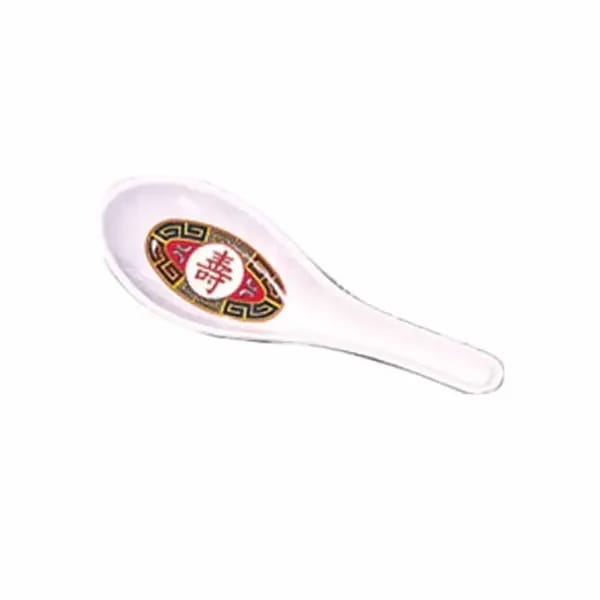 Thunder Group 7003R Longevity 3/4 oz. Melamine Wonton Soup Spoon | Case of 60 — view 1