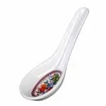 Thunder Group 7002BB Blue Bamboo 1/2 oz. Melamine Wonton Soup Spoon | Case of 60 — view 4