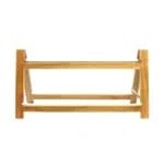 Tablecraft RMG2ACA Frostone Acacia Wood 2-Tier Riser Frame 23" x 8" x 11-1/2" — view 5