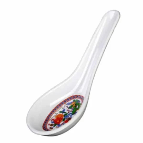 Thunder Group 7004TP Peacock 3/4 oz. Melamine Spoon | Case of 60 — view 1