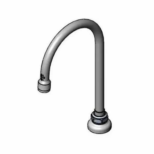T&S B-0546 10" Swivel Faucet Gooseneck Spout Nozzle — view 1