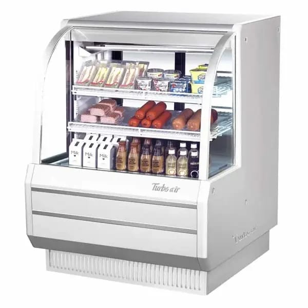 Turbo Air TCDD-48H-W-N Refrigerated White Deli Case 48-1/2"W — view 1