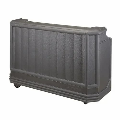 Cambro Cambar BAR730191 Granite Gray Portable Bar 7-Bottle Speed Rail Portable Bar 72-3/4"W X 26"D X 48"H — view 1